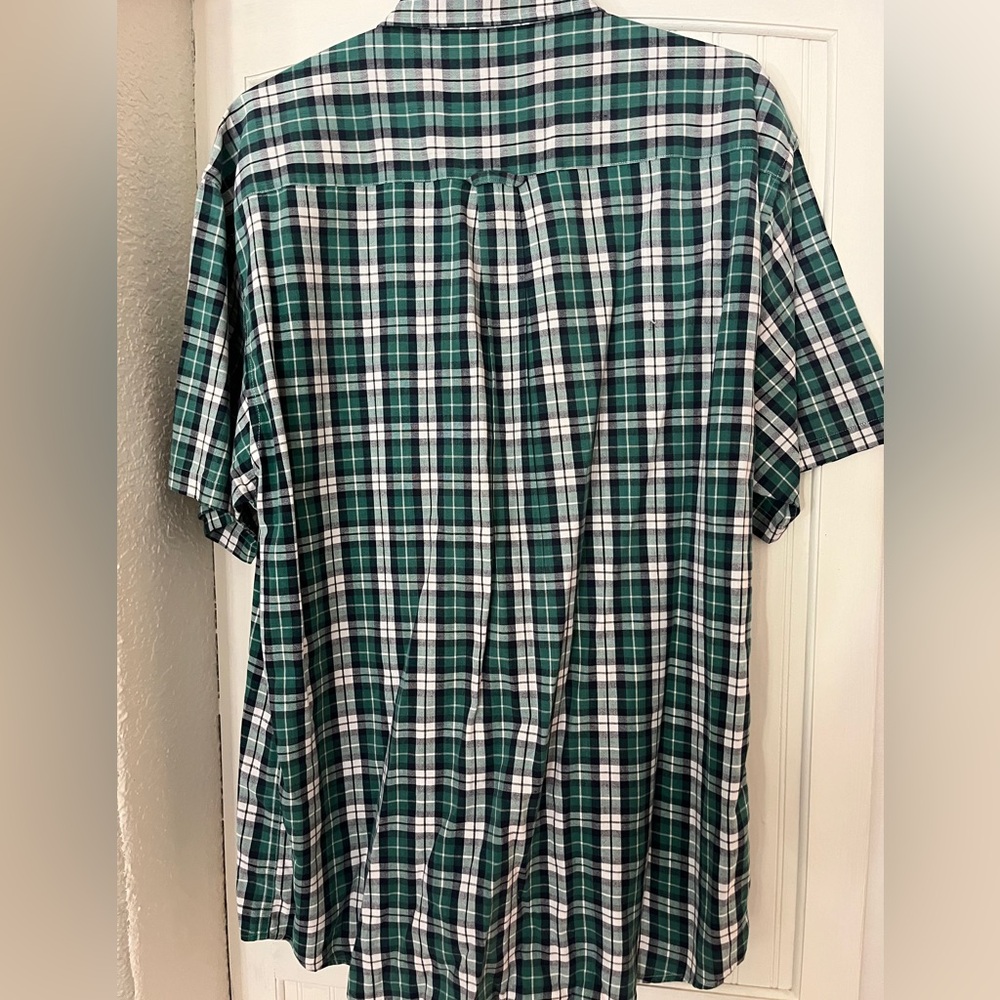 Vintage Pendleton Green Checkered Button Down Shi… - image 3